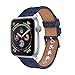 Produktbild Für Apple Watch Series 4 Armband 44mm,Colorful Luxus Denim-Stoff iWatch Straps Ersatzband Uhrenarmband Wristband Zubehör für Apple Watch Serie 4 44mm, Blau