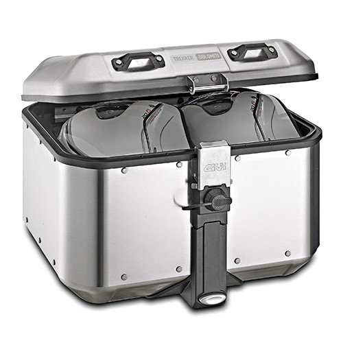Topcase Suzuki V-Strom 650 XT DLM46A Trekker Dolomiti Givi Monokey 46 Liter silber