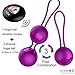 Produktbild JFJFJSJS 2-in-1-Kegel-Ball-Set - Damen Massge Bar und Silica-Funkfernbedienung Massge-Gerät zum Laden und Beckenbodenübung Kegel-Übungs-Gewichtsset