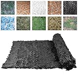 Material de la red de camuflaje: tela oxford de poliéster, cuerda de nylon. Esta carpa con malla es resistente al fuego, de secado rápido y no tóxica. Los orificios de la red de camuflaje son cuadrados de 5 cm (2 pulgadas).