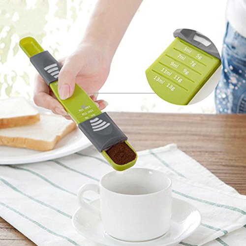 Messlöffel Dosierlöffel, Einstellbarer Kaffeelöffel Teelöffel, Ideal für Küche und Kochen, Eiweiß, Pulver, Gewürz, Medizin - 5