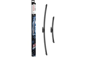Bosch Balais d'Essuie–Glace Plats Aerotwin A868S, Longueur: 650mm/340mm – 1 Paire de Balais avant