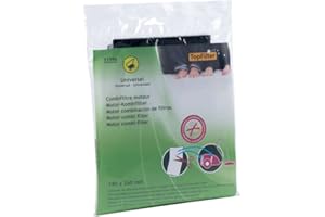 TOP FILTER Topfilter Filtro Universal Recortable para Aspiradora, Filtros para Aspirador, Filtra las Partículas de Polvo y Protege su Motor ,Recambios para Aspiradoras Combi, Poliéster 12,5x22,5, 1 ud.