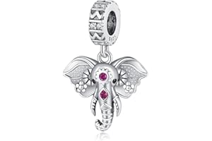 Lkwidi Femme Charms-Famille amour animaux Argent Sterling 925 Pendentif avec Zircon Cubique pour Bracelet