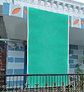 Kuber Industries PVC Sun Mesh Shade Sunblock Shade Cloth UV Resistant Net for Garden/Home/Lawn/Shade/Netting/Sports (Green, 10 x 6 ft)