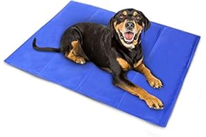 2 x Dog Cat Pet cooler Cooling Cool Gel Mat Bed Pad 60 x 44cm Blue By Pilot Imports®