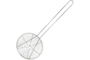 Fackelmann 0221650 Araignée de Cuisine, araignée, écumoire INOX, écumoire, Acier Inoxydable, Argenté, 14 x 41 cm