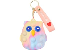 Yeefunjoy Stress Reliever Toy Stress Relief Pop Ball Fidget con Llavero, Portable Push Bubbles Sensory Fidget Toy Ball para niños Adultos