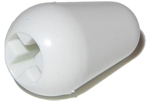 BLACK DOG MUSIC SUPPLIES Guitare Sélecteur à bascule Interrupteur à capuchon Bouton en blanc