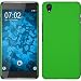 Produktbild PhoneNatic Case für OnePlus OnePlus X Hülle grün gummiert Hard-case + 2 Schutzfolien