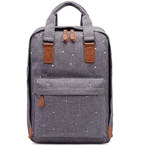 SHS Mochila de Lona portátil Mochila para Viajes de Negocios Viajes Escolares Oxford Bolsa Ligera Bolso del Ordenador portátil de 14"