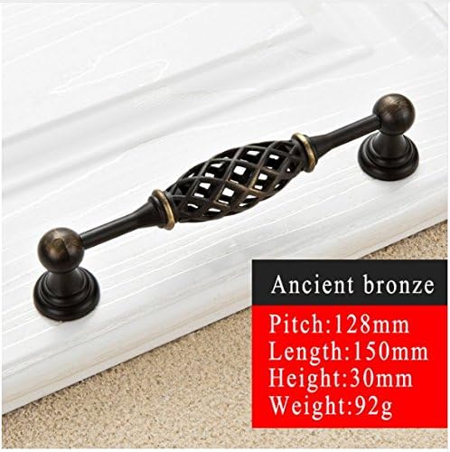 Creatwls 6pcs Creative Handles/ Knobs Bird Cage Spiral Design Zinc Alloy Handle Drawer Cabinet Cupboard Door Pull Handle Knob Decoration Pulls