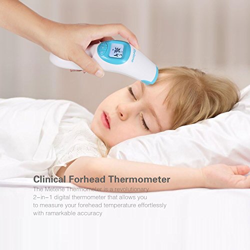 Metene Digital Infrarot berührungloser Stirn-Thermometer * CE und FDA zugelassen. Geeignet für Babys , Kleinkinder und Erwachsene und Objekt mit sofortigen Ergebnissen - 4