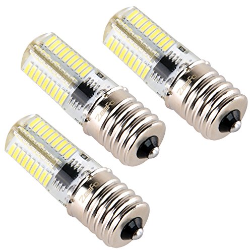zeefo E17 LED bombilla, alta brillante microondas horno regulable 110 V 4 W luz blanca con 6000 K, 72 x 4014 SMD LED Bombillas para el hogar, luz de cocina y accesorios