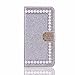 Produktbild Galaxy S6 Edge Glitzer Hülle, Samsung Galaxy S6 Edge Diamant Hülle, Kucosy Galaxy S6 Edge Luxury Bling Glitzer Perle Strass Handyhülle Damen Mädchen Schutzhülle Sparkle PU Leder Handytasche Handy Tasche mit Magnet Kartenfächer und Standfunktion Folio Bookcase Weich TPU Innere Kratzfeste Handyhülle Umfassender Schutz Case Cover Handy hüllen für Samsung Galaxy S6 Edge - Silber