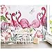 Produktbild Mrlwy Benutzerdefinierte Tapete nordischen Stil Flamingo TV Hintergrund Wand Papier Dekoration Wohnzimmer Schlafzimmer 3d Tapete Wandbild-270X200CM