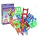 Produktbild Zantec 18Pcs / Lot Stuhl Form Blöcke Mini Plastikbalancen Stapel Stuhl Block Spielzeug scherzt Schreibtisch Spiel Spielwaren