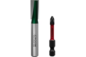 CSOOM 8mm Schaft Professional Bodenreinigung Fräser, mit Schlagmagnetbits, Schaftfräser, Holzbearbeitungswerkzeug Bit (9mm)