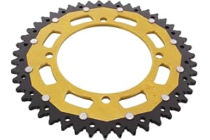 MOTOX-TREME Kettenrad Alu gold 47-Zähne 520-Teilung kompatibel mit Yamaha XT 600 Z Tenere Bj. 1983-1991