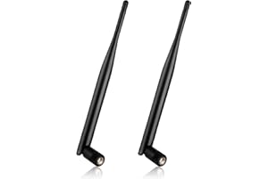 Nelawya Antena WiFi 6dbi SMA Dualband Masculina 2.4GHz 5.8GHz Antena MIMO para Enrutador WiFi, Escritorio para PC, Adaptador USB, Tarjetas PCI-E, Cámara IP, Monitor de cámara FPV