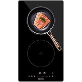 Cecotec Placa de Inducci&oacute;n 2 Fuegos Bolero Squad I 2100. Potencia M&aacute;x 3500W en 9 niveles, Programa el Tiempo, Sistema Keep wa