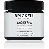 Brickell Men's Rejuvenating Anti-Aging Face Cream for Men, Natural &amp; Organic Face Moisturizer, Vitamin C Cream for Wrinkles,