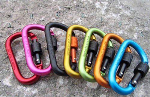 High Quality Thick 8CM Mountaineering Buckle D-type Mountaineering Buckle Fast Hanging Nut Buckle Aluminum Climbing Bag Buckle Buckle Field Tactical Equipment Survival,A