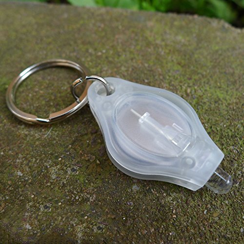 IPUIS 5 Stück Mini LED Taschenlampen Schlüsselanhänger Beleuchtung weiße Licht mit Schlüsselring kleine Taschenlampe für Outdoor-Aktivitäten,Camping, Abenteuer,Haus Partys oder besondere Anlässe(Farbe zufällige Lieferung) - 7