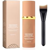 HOVKRE 1 x Infinite Love Makeup, Color Changing Foundation 4-in-1 Anti-Aging Foundation with SPF 50, Skin Tone, 30g (with Fre