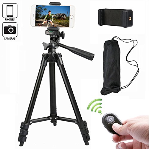 Kamera Stativ 102cm Aluminium Smartphone Stativ mit Handy Halterung und Bluetooth Fernbedienung Handy Stativ fr iPhone Samsung und Kamera Kamera Stativ 102cm Aluminium Smartphone Stativ mit Handy Halterung und Bluetooth Fernbedienung Handy Stativ fr iPhone Samsung und Kamera