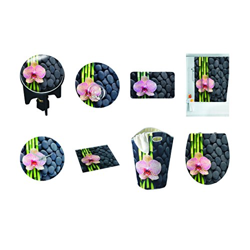 Wenko 62062100 Wäschesammler Spa – Wäschekorb, Fassungsvermögen 47 L, 35 x 68 x 35 cm, mehrfarbig - 3