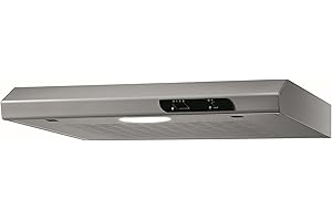 Respekta Cappa Sottopensile, Cappa Cucina 50 cm, Scocca in Metallo Bianca, Funzione di Scarico e Ricircolo, DH520WL, C, 52 – 68 Db