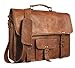 pranjals house Leather Unisex Real Leather Messenger Bag for Laptop Briefcase Satchel ... RS.1689.00