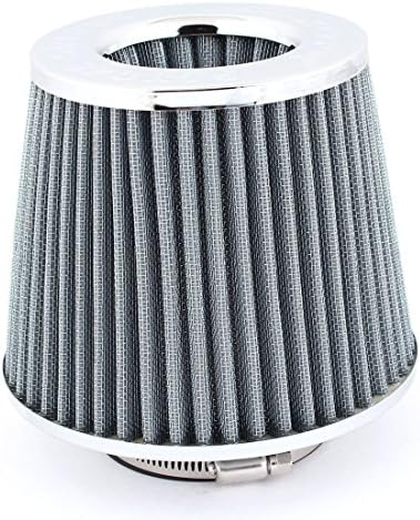 Car Truck Stainless Steel Air Flow Mesh Grey Filter 76 MM / 3 Inches Inner Diameter