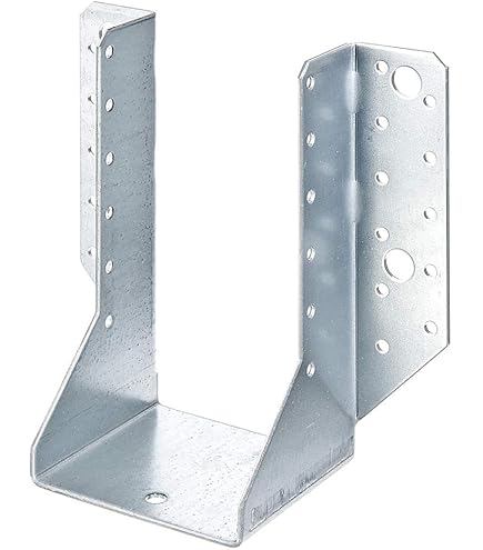 DOJA Barcelona | Post Anchor | U-Bracket for Poles | 61x324x120x16mm | Galvanized Steel | Foot