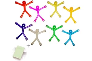RRIGO Novedad Mini Hombre imán, imán de Goma de los Hombres Lindos imanes de Nevera Juguete magnético para niños y Adultos Oficina imanes, imanes de Nevera (8PCS)
