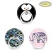 Produktbild Pop Handy Finger Ring-Halterung Ständer Sockel mit Drei Auto Mount-Luxury Glitzer Blau Blaugrün Mermaid Scales-Navy Blau Pink Cute Floral Tribal Elephant-Penguin Augen