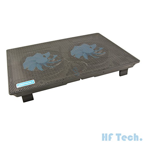 HFTEK® 2 Lüfter cooling Pad Kühlpad bis 15 zoll USB Laptop Notebook Netbook OVP Neu (HFCPX2) - 3