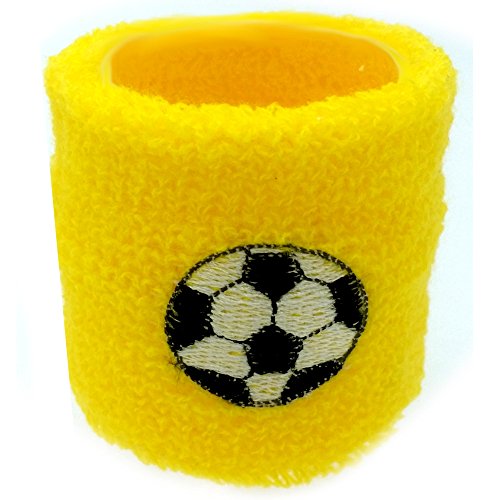 German Trendseller® – 6 x Fußball Schweißband ┃ Handgelenk ┃ Mitgebsel ┃ Kindergeburtstag ┃ 6 Stück - 3