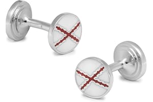 Gemelolandia | Gemelos de camisa de la cruz de Borgoña o Cruz de San Andrés bilateral | Gemelos Originales Para Solapa Para La Ropa | Regalos Para Bodas, Comuniones, Bautizos y Otros Eventos