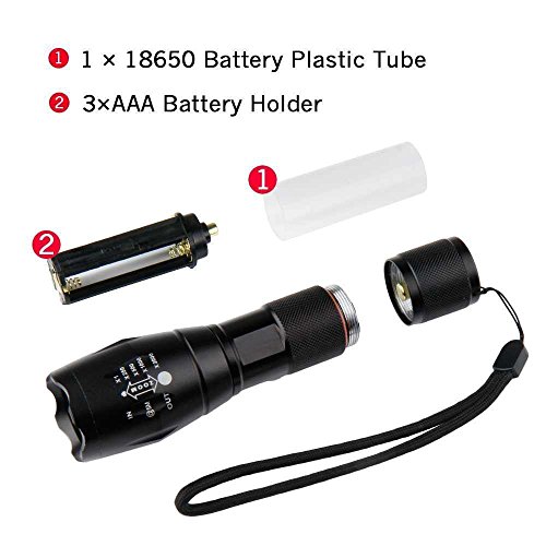 LIVHÒ | LED Fahrradbeleuchtung , Frontlicht und Rücklicht CREE – 3 Beleuchtungs modalität,Zoombarer,1000lm, Batterie inklusiv, Waterproof, Licht-Modi für Berg-Radfahren, Camping und täglichen Gebrauch - 4