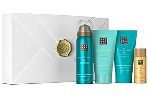 ‎RITUALS RITUALS Soothing Treat Geschenkset aus der The Ritual of Karma Serie, Set aus: Duschschaum, Körpercreme, Körperpeeling, Körperöl, 1112243