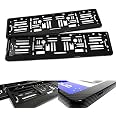 2 x 3D GEL ( BMW LOGO )car number plate surround frame holder for BMW ( fits all models