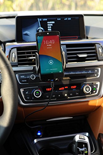 Caricatore Auto Wireless, CHOETECH Caricabatterie wireless Docking Station Supporto per Auto per Galaxy S8, S8 Plus,Note 8,S7 / S7 Edge / S6 Edge / Lumia 950xl / 950 e Dispositivi Abilitati al Qi