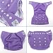 Washable Pocket Cloth Nappies, with inserts pack of 7 – 7 Colours – One Size Fits All, mitwachsend