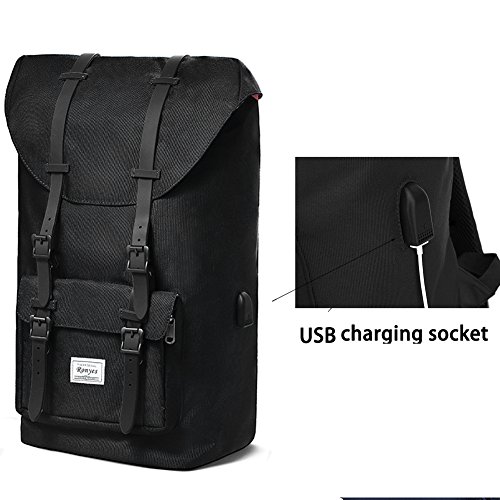 35L Laptop Rucksack Backpack Schulrucksack Damen Herren Studenten 17 3 Zoll Backpack Notebook Outdoor Reise Gro  e Kapazit  t mit USB Port Daypacks Sc