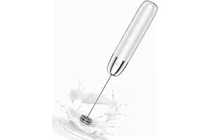 Maestri House Mousseur à Lait Électrique, Rechargeable Mousseur a Lait, Fouet en Acier Inoxydable, Portable Mini Mixeur pour Café, Latte, Cappuccino, Matcha, Lunafro Mini (Sans Support)