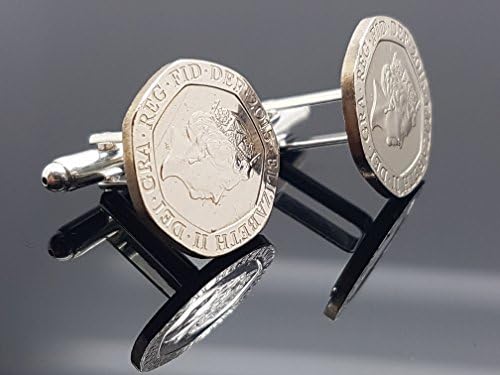 20p dated cufflink, please pick your year, ideal for weddings, birthdays, the perfect gift to remember that special date in your life. (YEAR 1996)