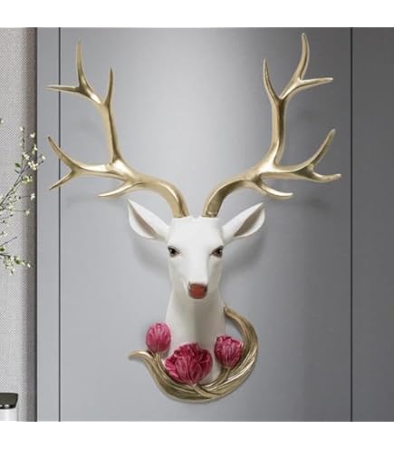 希少 Acq deer skull 　壁掛け　コンクリート製オマケ付き 512YwdGw40L._AC_UF350,