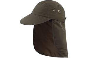 Magracy Men's Summer UPF 50+ Fishing Cap with Neck Flap Sun Protection Cap
